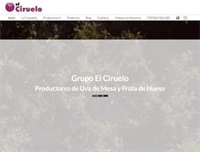 Tablet Screenshot of elciruelo.com